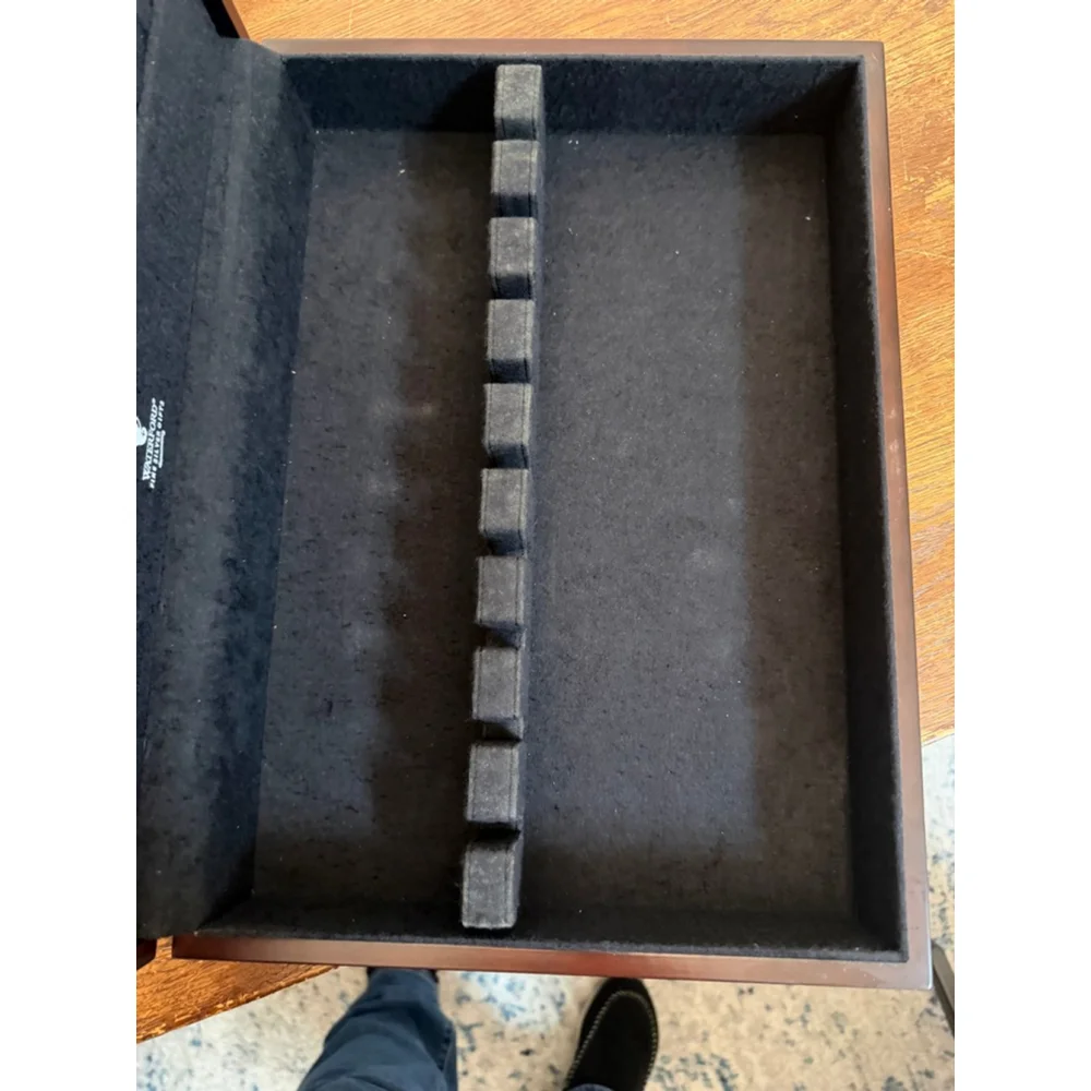 Waterford Fine Silver Gifts Utensil Case Wood Flatware Storage Box Empty